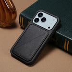 Leather Phone Case Invisible Bracket Card Holder For Cover For iPhone 17/ 16/ 15/ 14 THEROXYMOB
