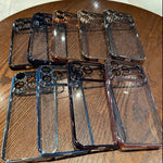 Luxury Glitter Hard Plating Clear Case for iPhone 14 15 16 17