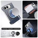 Luxury Leather Ring Stand Case for iPhone Duo