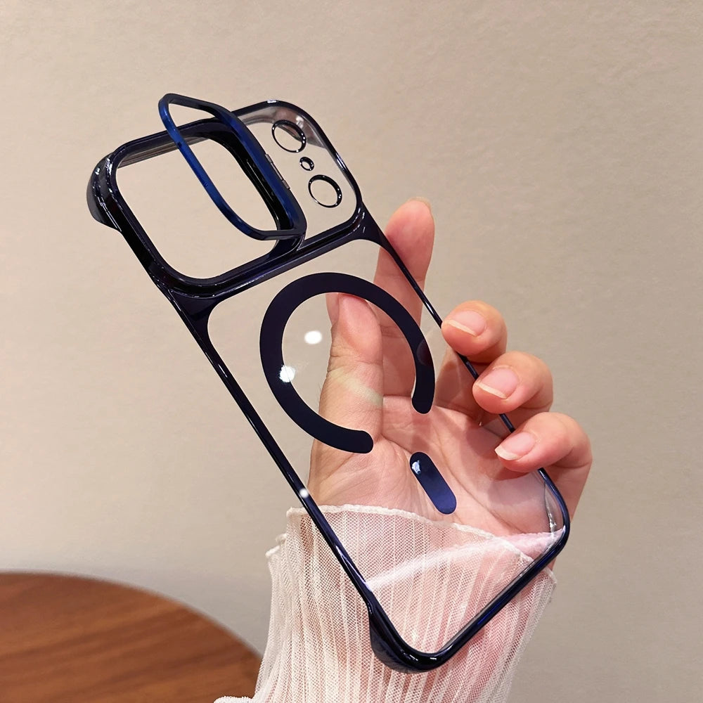 Luxury Plating Broderless Ultra Thin Magsafe Case for iPhone 17 /16 /15 /14