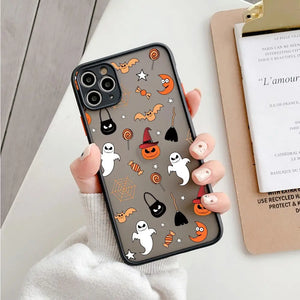 "Cartoon Halloween Phone Case for iPhone 16 15 14 13 Ghost Design