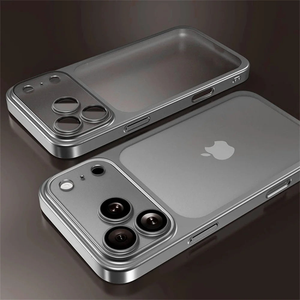 Luxury Matte Clear Frosted Case For iPhone 17 16 15