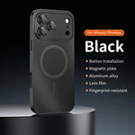 Luxurious Aluminium Magnetic Phone Case Lens Glass Protective For iPhone 17/ 16/ 15/ 14
