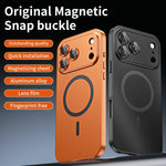 Luxurious Aluminium Magnetic Phone Case Lens Glass Protective For iPhone 17/ 16/ 15/ 14