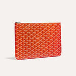 Designer GYD Green Monogram Portfolio Clutch