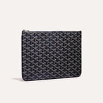Designer GYD Green Monogram Portfolio Clutch