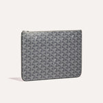 Designer GYD Green Monogram Portfolio Clutch
