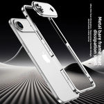 Luxury Original Colour Rugged Aluminum Alloy Slim Frame Case Metal Lens Frame Cold Cut Protect Cover For iPhone 17/ 16 /15 /14