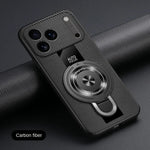 Matte Fiber For Magsafe Case  Magnetic Ring Stand Shockproof Cover For iPhone 17 /16 /15 /14 THEROXYMOB