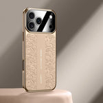 Luxurious Leather Electroplated Case For iPhone 14 To 17