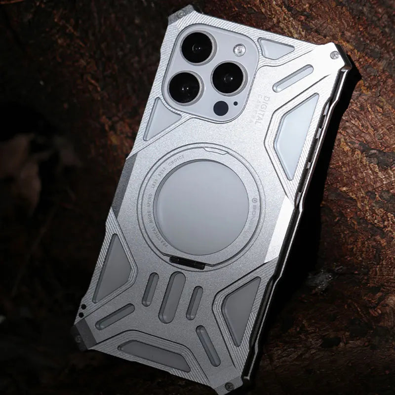 Luxury Hollow Aluminum Cover for iPhone 15 / 14 / 13