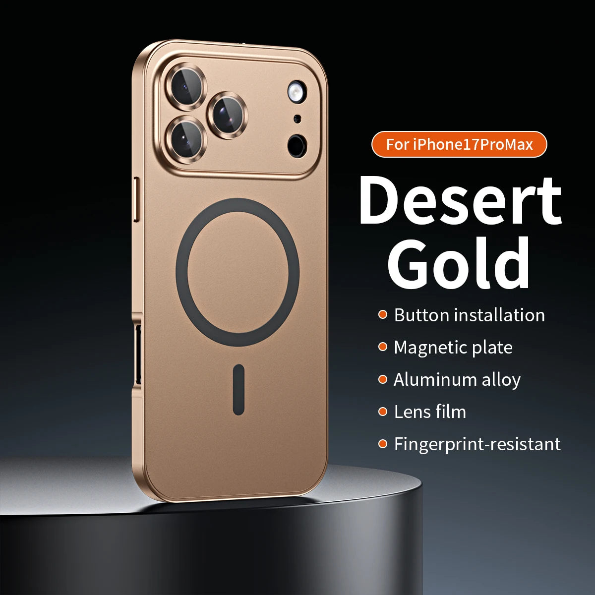 Luxurious Aluminium Magnetic Phone Case Lens Glass Protective For iPhone 17/ 16/ 15/ 14