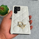 Luxury Quilted Leather Iconic Fashion Case for Samsung Galaxy S22-S26 Series