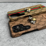 Luxury GG Brand 3D BEE Design Case for Samsung Galaxy S22-S26 Series
