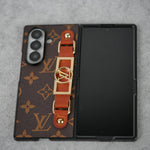 Luxury Brand Strap Holder Case For Samsung Z Fold 7-4