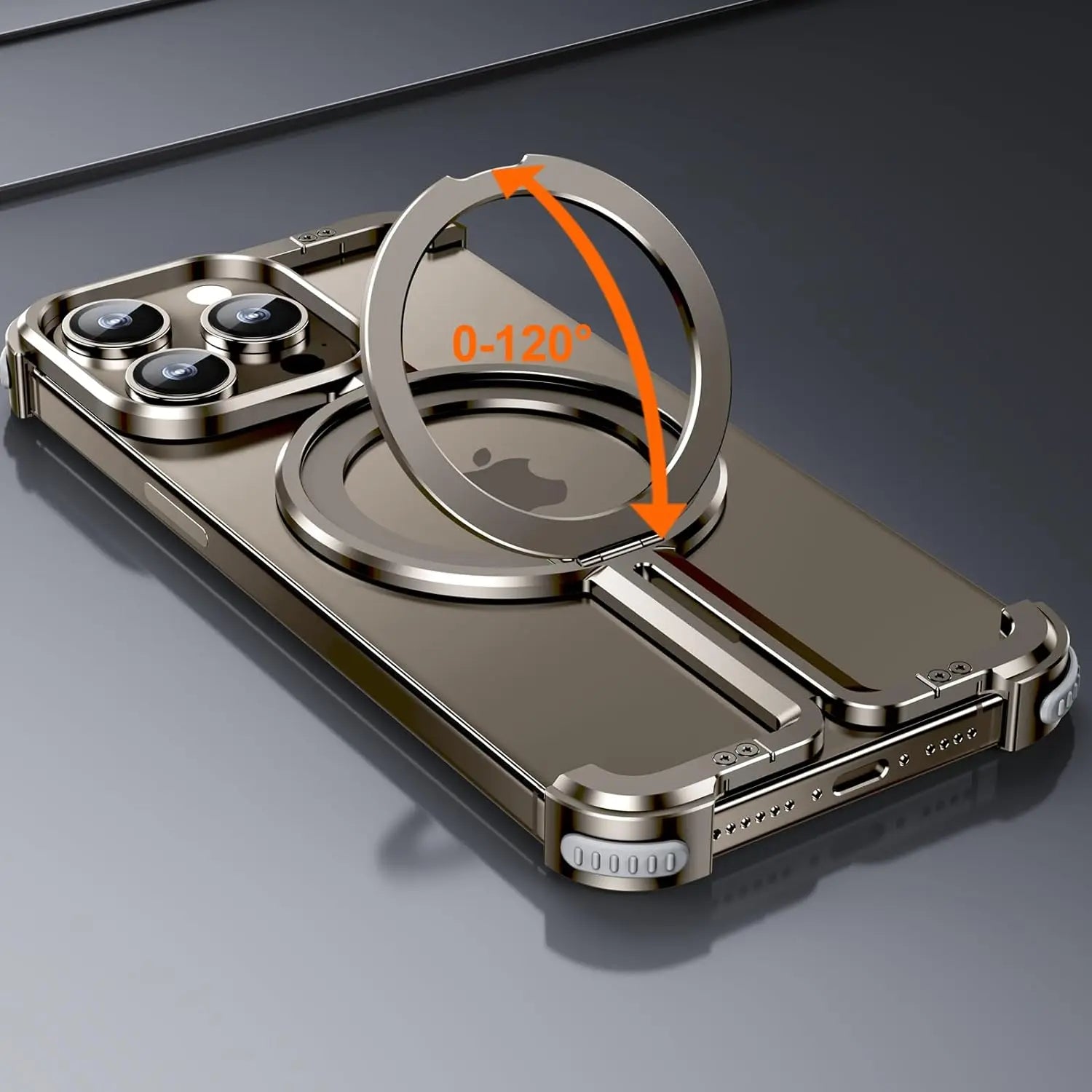 Titanium Frame Magnetic Case For iPhone