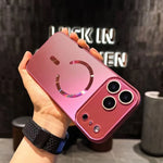 Glossy Magnetic Glass Case For iPhone 12 - 18 Pro / ProMax