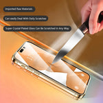 Full Privacy Case Double Sided Glass Magnetic Clear Case For iPhone 16 15 14 13