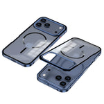 MagSafe Metal Bumper Frosted Acrylic Case For iPhone 12 - 18 Pro & ProMax