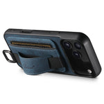 Leather Case Wrist Strap Ring Buckle Card Holder Bag Stand For iPhone 17/ 16/ 15/ 14