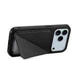 Leather Phone Case Invisible Bracket Card Holder For Cover For iPhone 17/ 16/ 15/ 14 THEROXYMOB