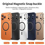 Luxurious Aluminium Magnetic Phone Case Lens Glass Protective For iPhone 17/ 16/ 15/ 14