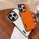 LUXURY MATTE LEATHER MAGNETIC CASE SHOCKPROOF FOR IPHONE 16 15 14