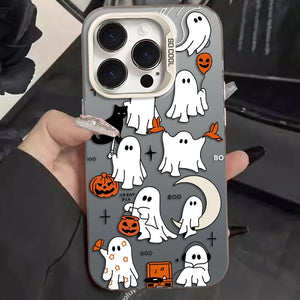 Halloween Ghost Phone Cases for iPhone 16 15 14 13 Shockproof Cover