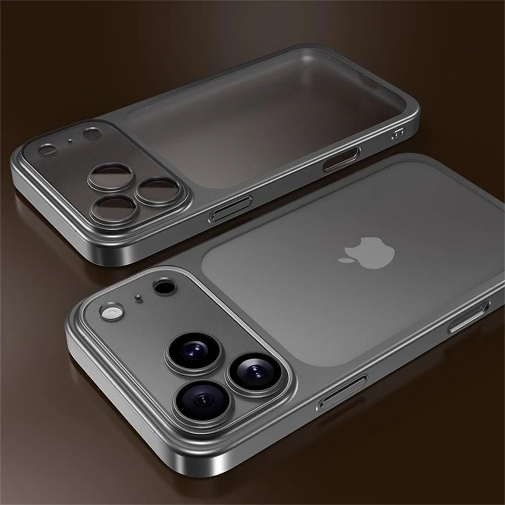 Luxury Matte Clear Frosted Case For iPhone 17 16 15