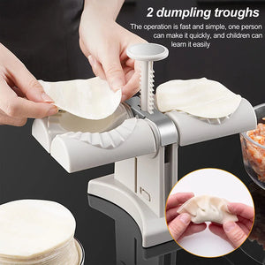 Household Double Head Automatic Dumpling Maker Mold