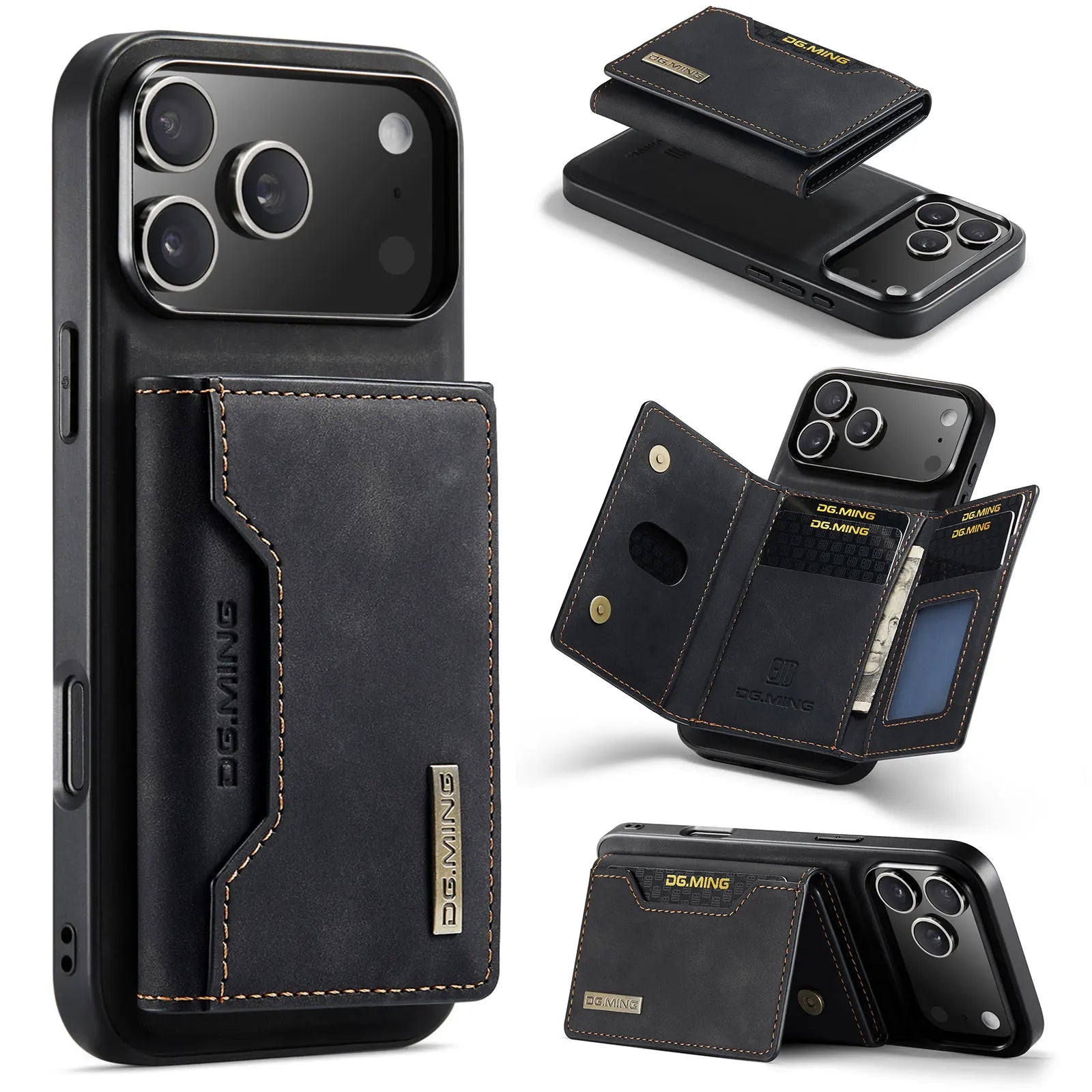 Detachable Magnetic Leather Phone Case Wallet Cover Cards Holder Pocket
For iPhone 17 / 16 / 15 /14