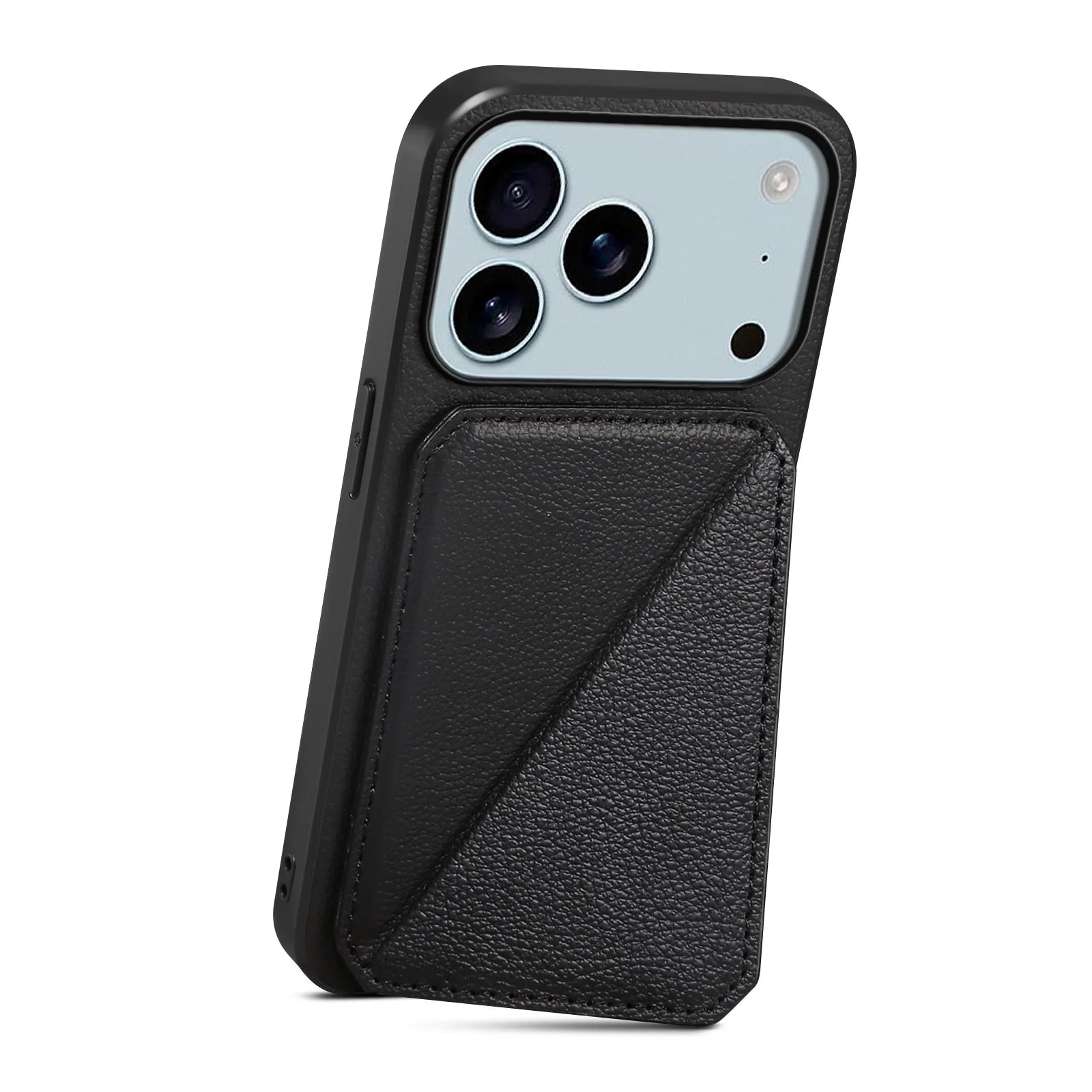 Leather Phone Case Invisible Bracket Card Holder For Cover For iPhone 17/ 16/ 15/ 14 THEROXYMOB