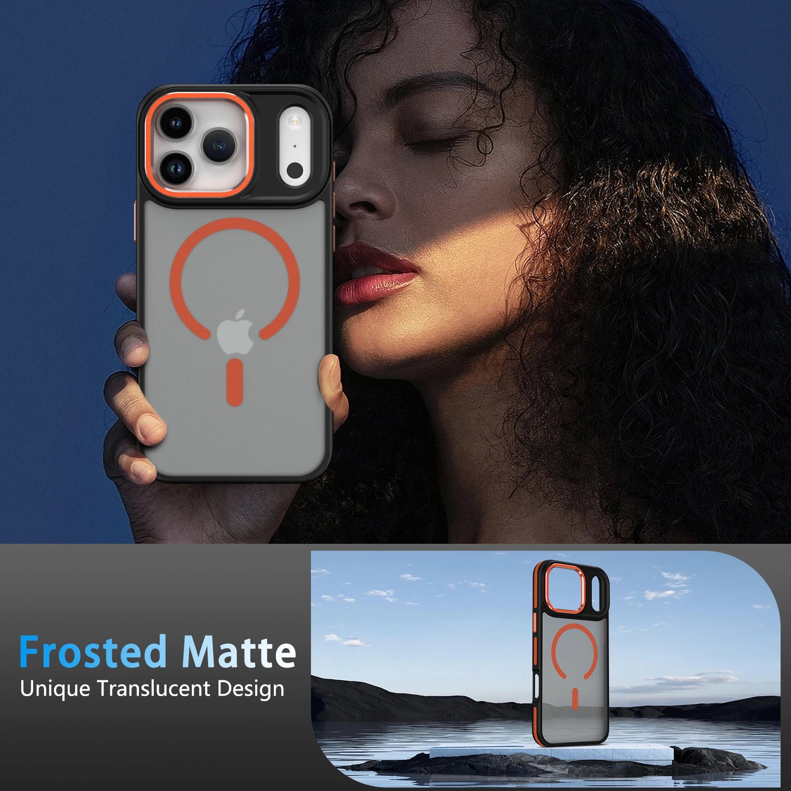 Luxury Matte Translucent Shockproof Magnetic Phone Case For iPhone 17 / 16 / 15 /14