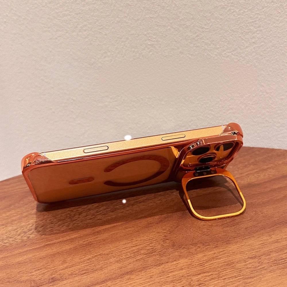 Luxury Plating Broderless Ultra Thin Magsafe Case for iPhone 17 /16 /15 /14