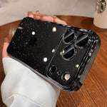 Ultra Thin Slim Transparent Glitter PC Case for iPhone 17 16 15 14