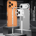 Luxury Original Colour Rugged Aluminum Alloy Slim Frame Case Metal Lens Frame Cold Cut Protect Cover For iPhone 17/ 16 /15 /14
