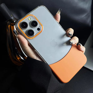 Spliced transparent ultra-thin phone case for iPhone 15 14 13