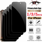Anti Spy Tempered Glass For iPhone 17 /16 /15 /14