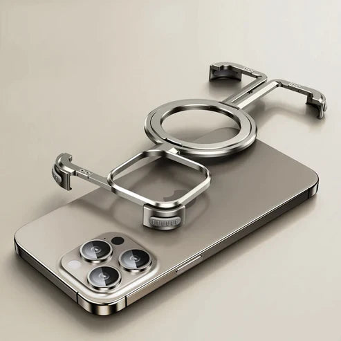 Titanium Frame Magnetic Case For iPhone