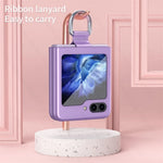 Frosted Band Ring Case For Galaxy Z Flip 6