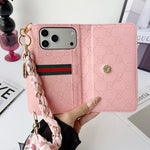 Leather Wallet with Scarf Strap For iPhone 12-18 Pro & Pro Max
