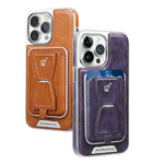 Leather Magnetic Case with Removal Card Holder For iPhone Series