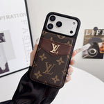 Louis V Card Holder Case For iPhone 17/ 16/ 15/ 14