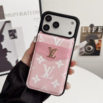 Louis V Card Holder Case For iPhone 17/ 16/ 15/ 14