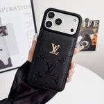 Louis V Card Holder Case For iPhone 17/ 16/ 15/ 14
