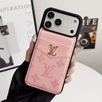 Louis V Card Holder Case For iPhone 17/ 16/ 15/ 14