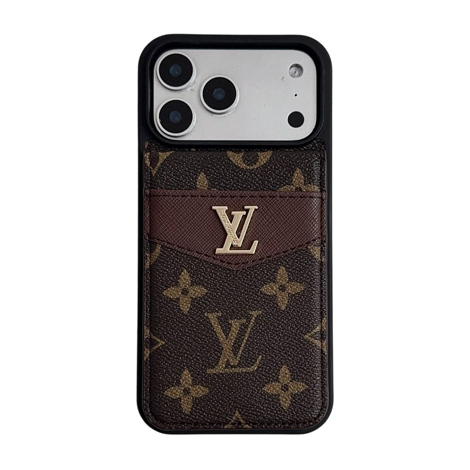Louis V Card Holder Case For iPhone 17/ 16/ 15/ 14