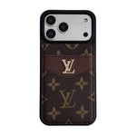 Louis V Card Holder Case For iPhone 17/ 16/ 15/ 14