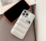 LUXURY FASHION LEATHER THE NORTH FACE PHONE CASE FOR IPHONE 13 TO 15