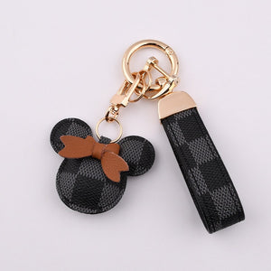 MICKEY MOUSE LEATHER KEYCHAIN WRISTLET